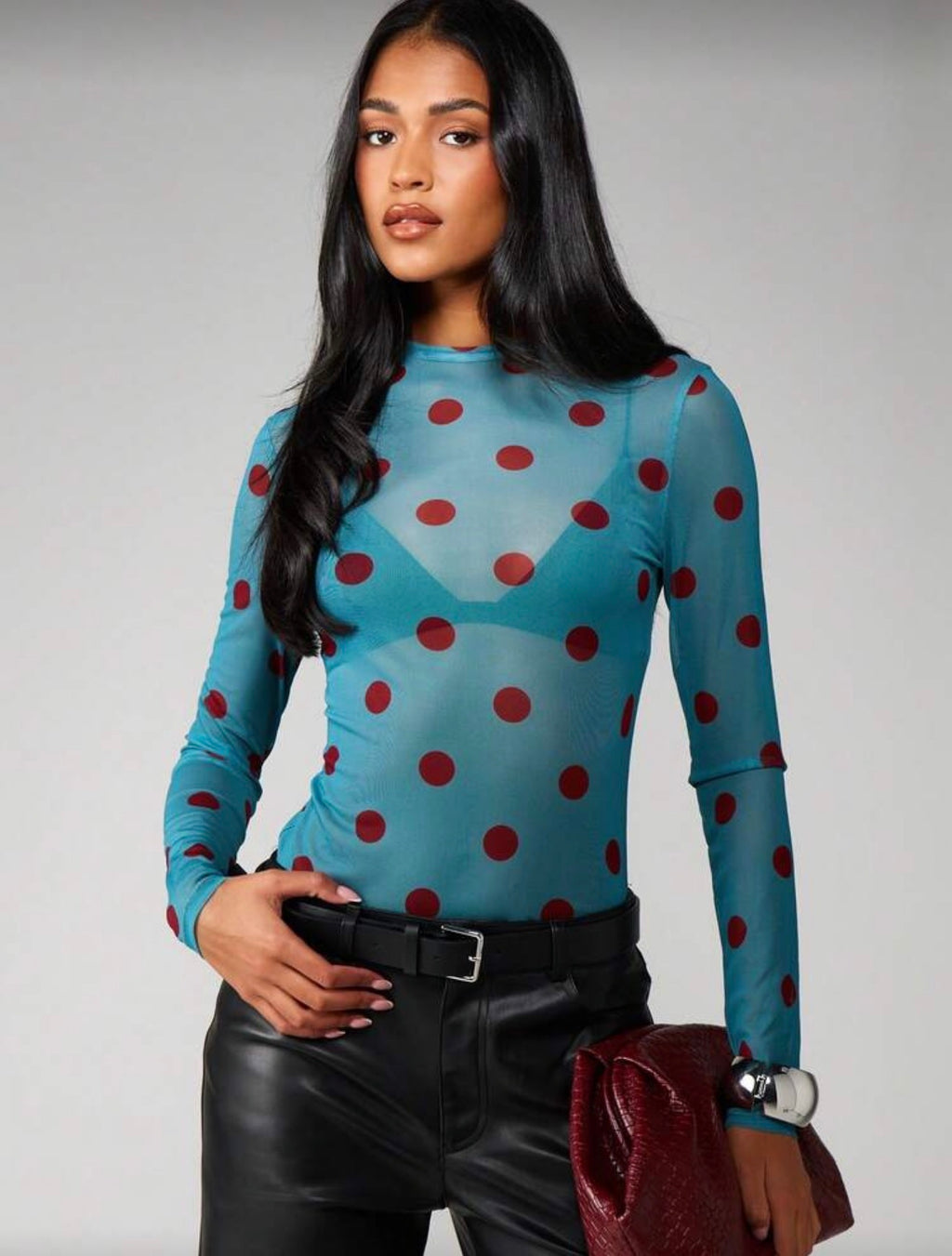 The Teal Tempo Mesh Top