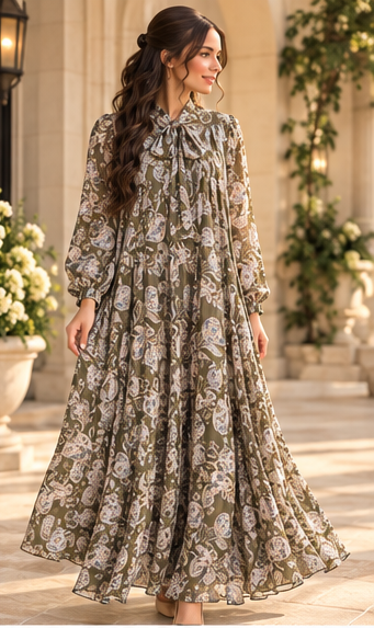 Arabella Paisley Maxi Dress