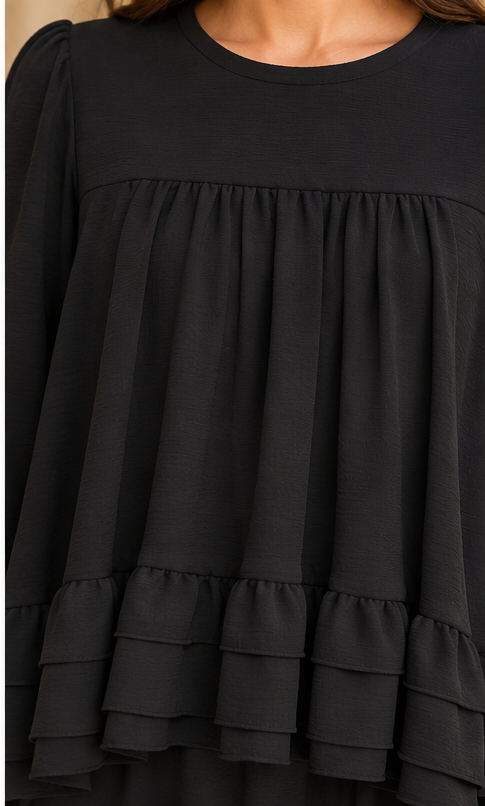 Camille Ruffle Shirt & Skirt Set