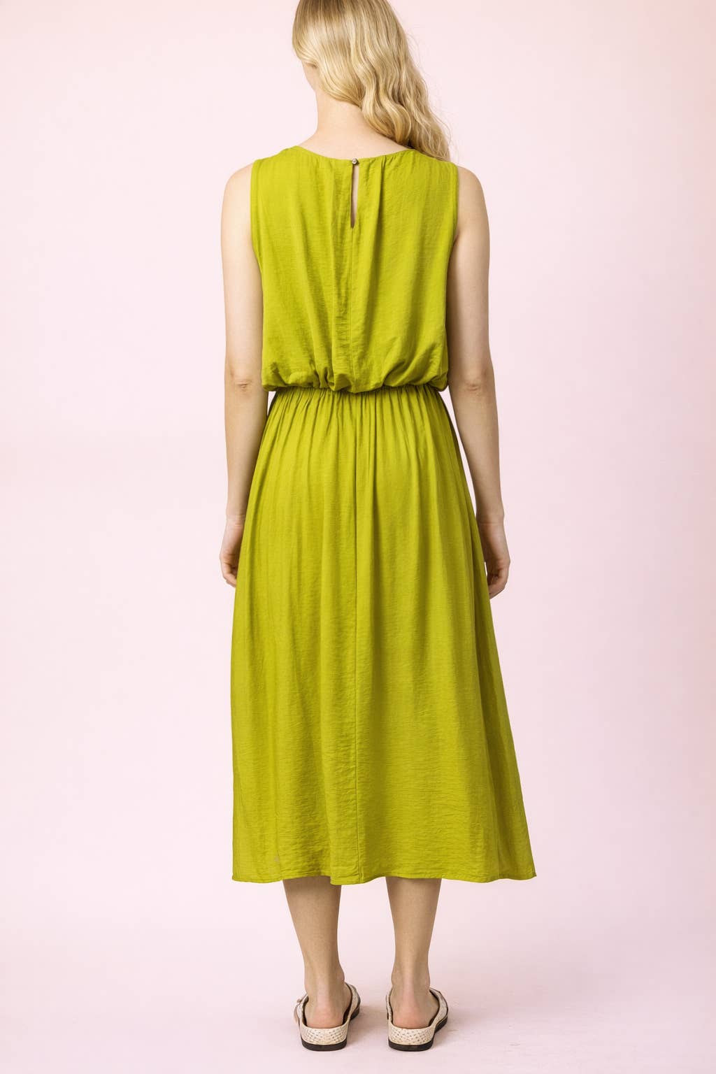 Pleated Bubble Blouse Top & Midi Skirt Set