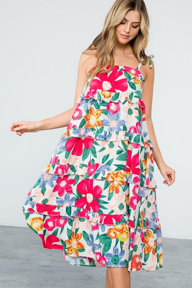 The Sabrina Floral Dress