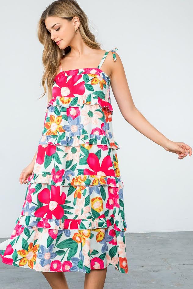 The Sabrina Floral Dress