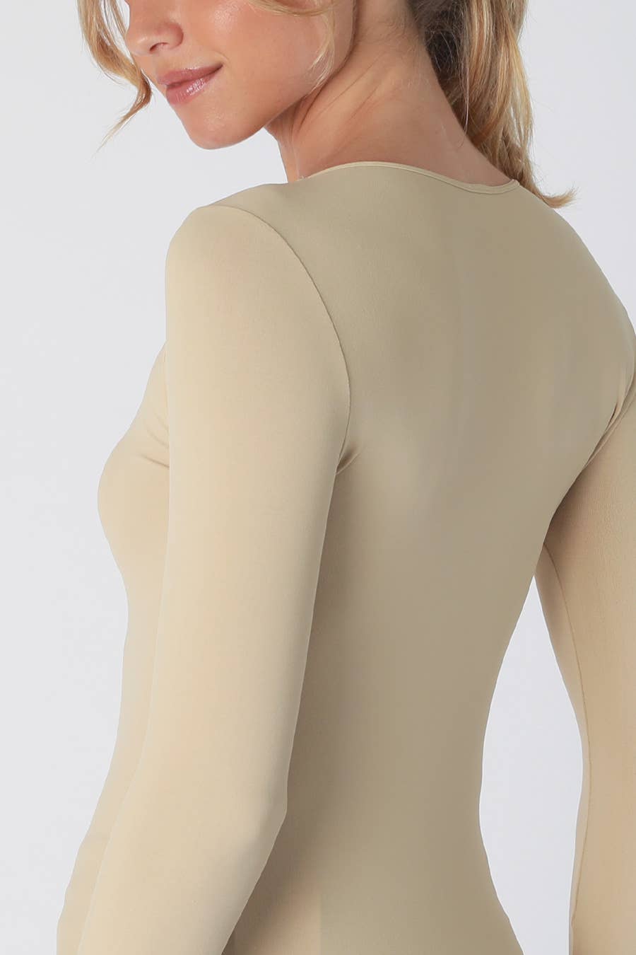 NS5423H - 3/4 Sleeve Crew Neck Top