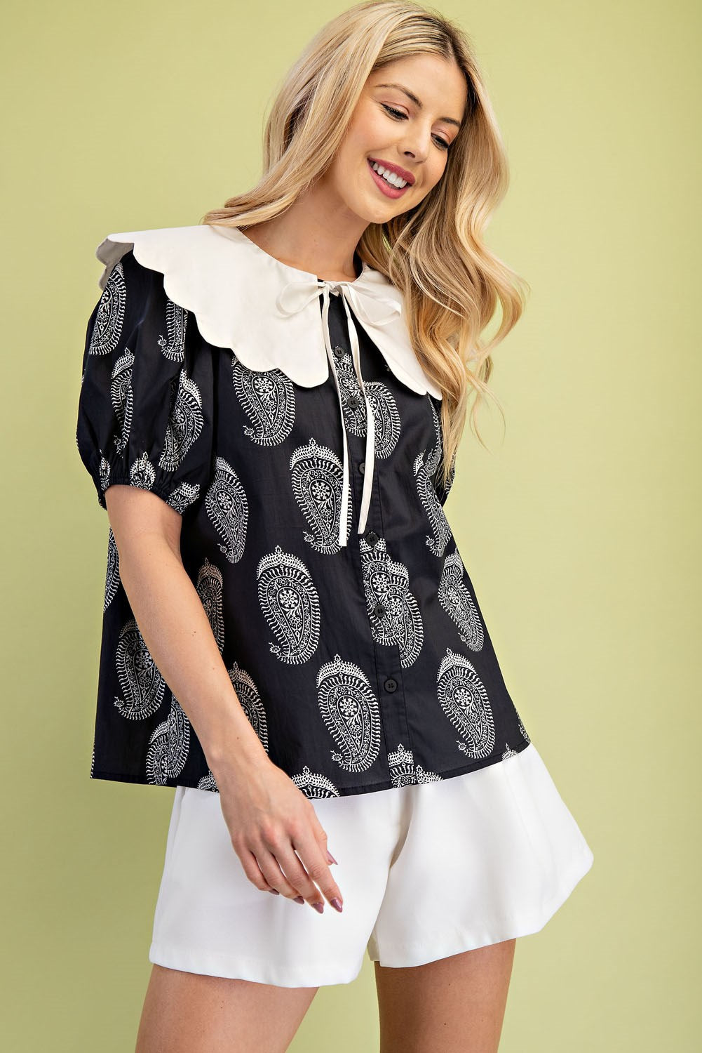 The Garden Party Collar Top