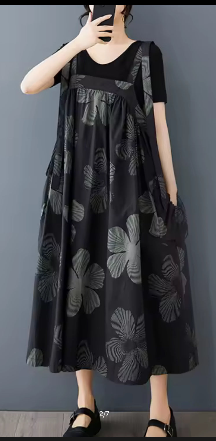 Wilma Floral Black Jumper