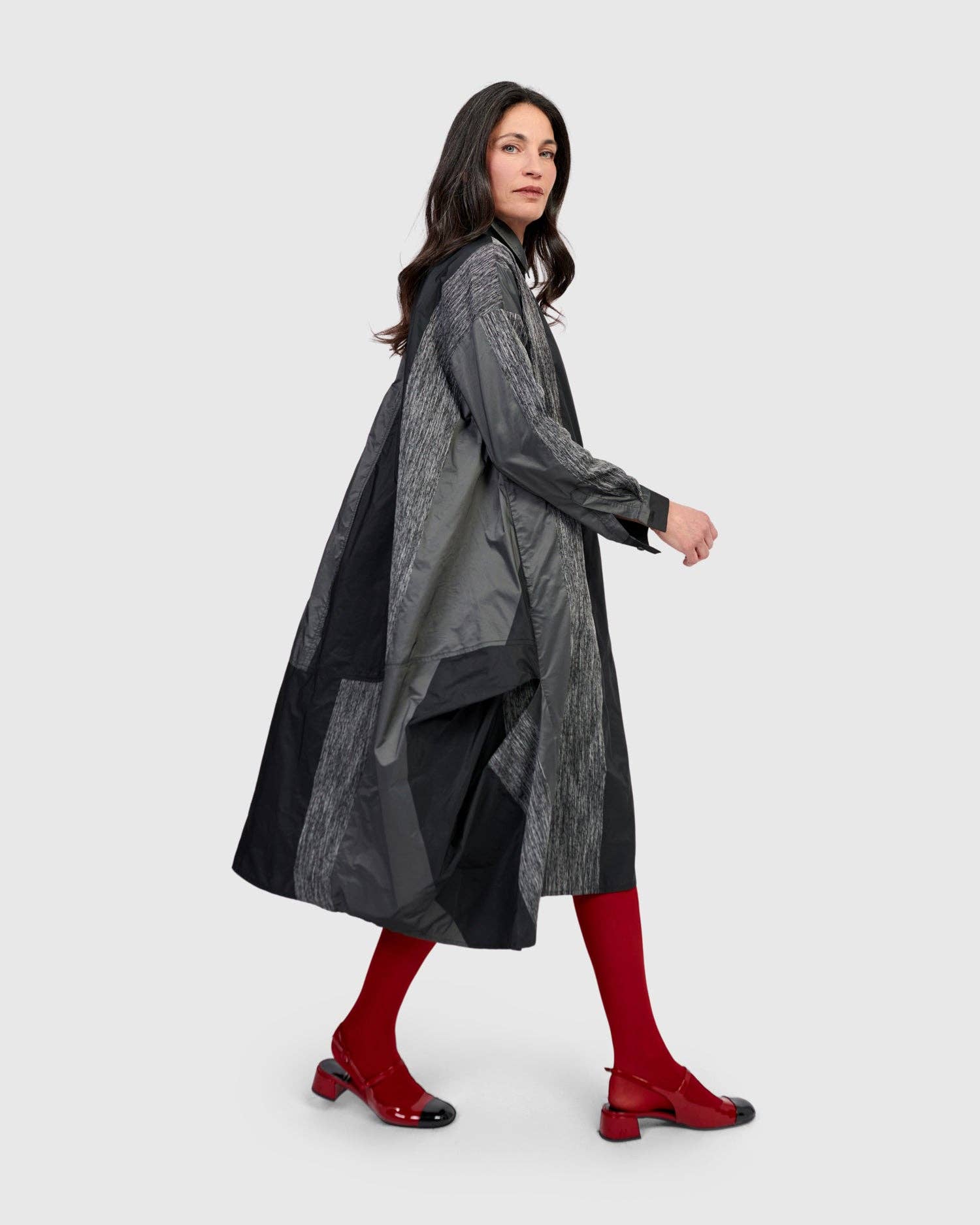 Drama Draped Shirtdress, Iron