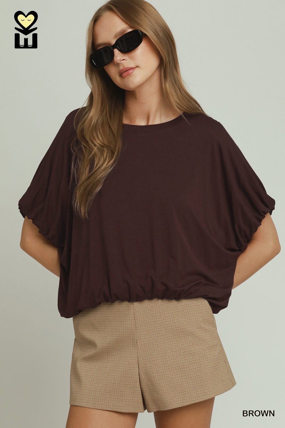Ember Brown Shirt & Skirt Set