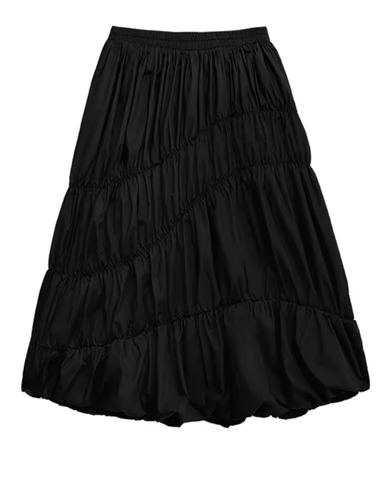 Black Wave Shirt and Skirt Set