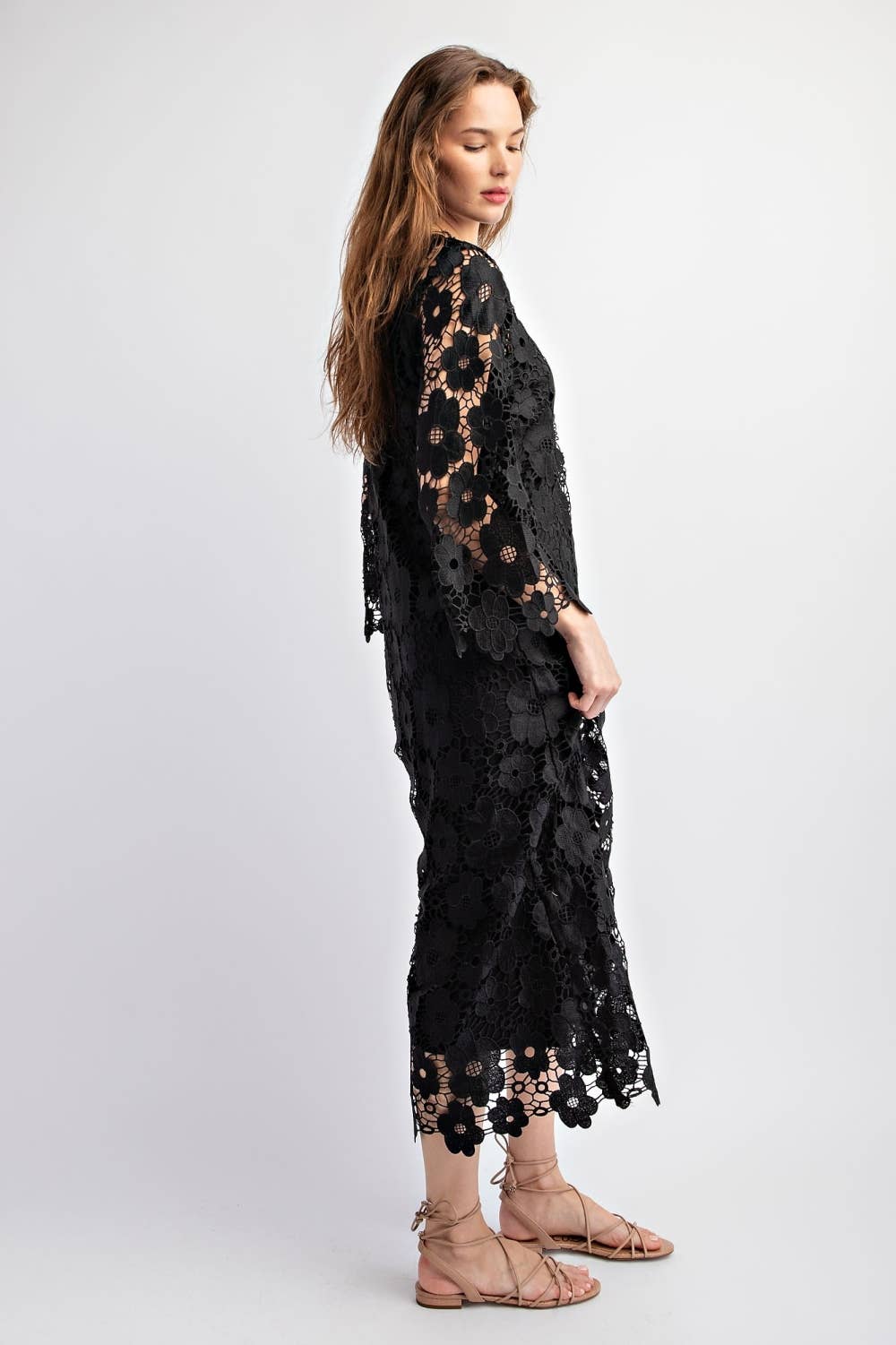 Becca Crochet Maxi Dress