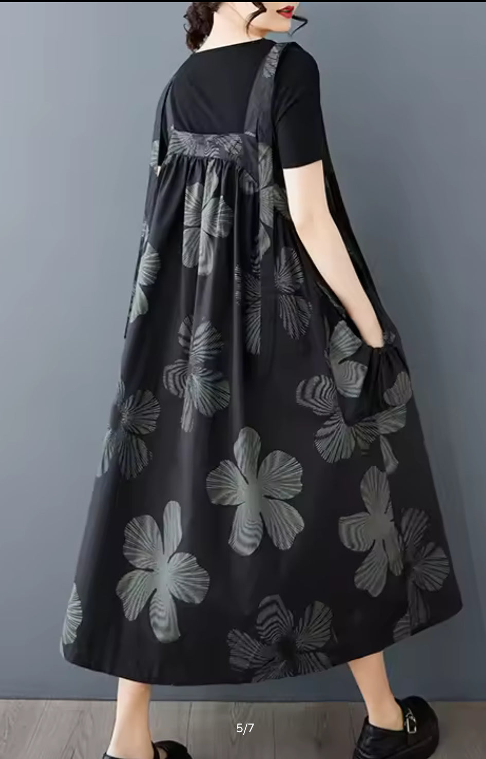 Wilma Floral Black Jumper