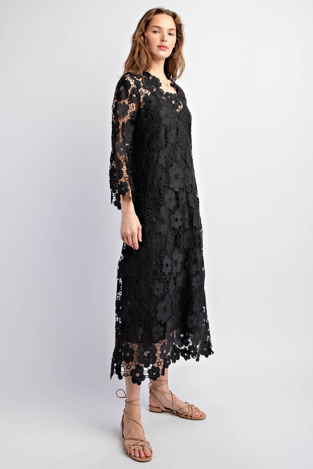 Becca Crochet Maxi Dress