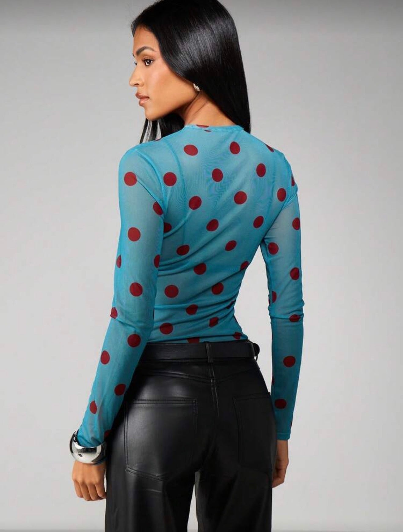 The Teal Tempo Mesh Top