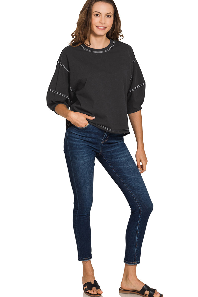 Mila Contrast Top