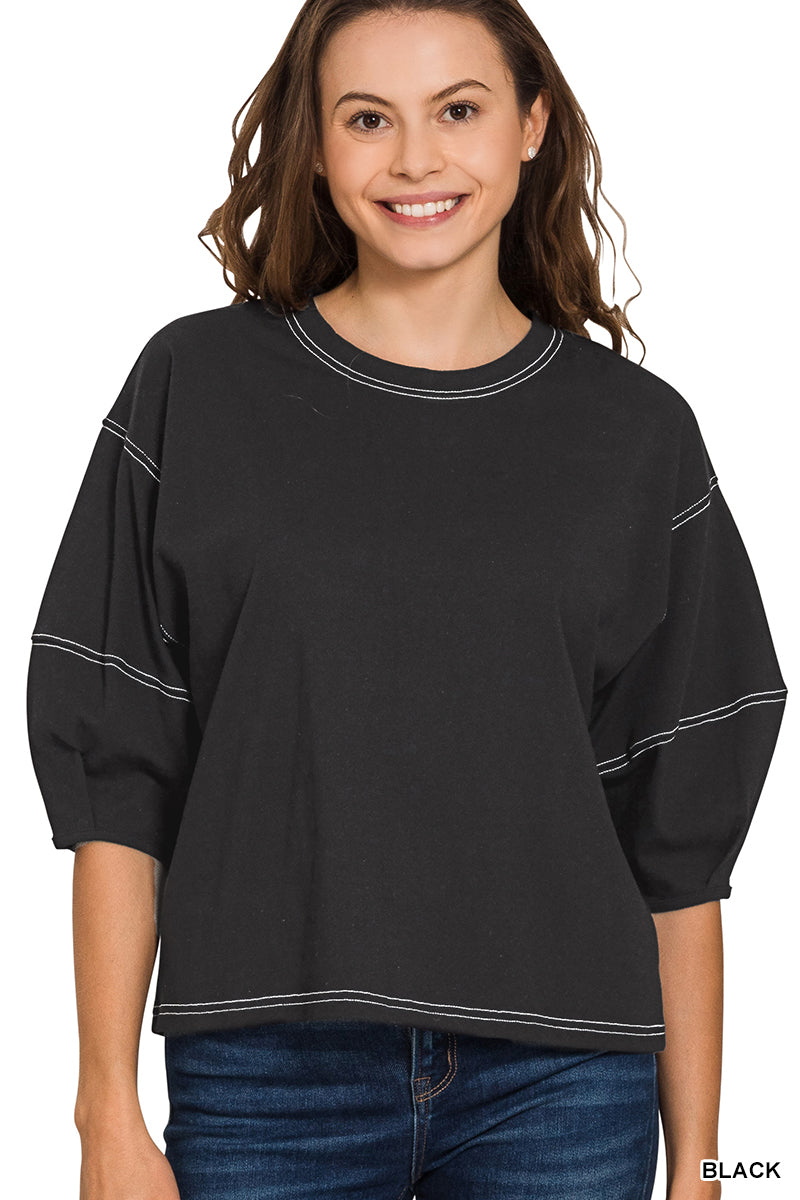 Mila Contrast Top