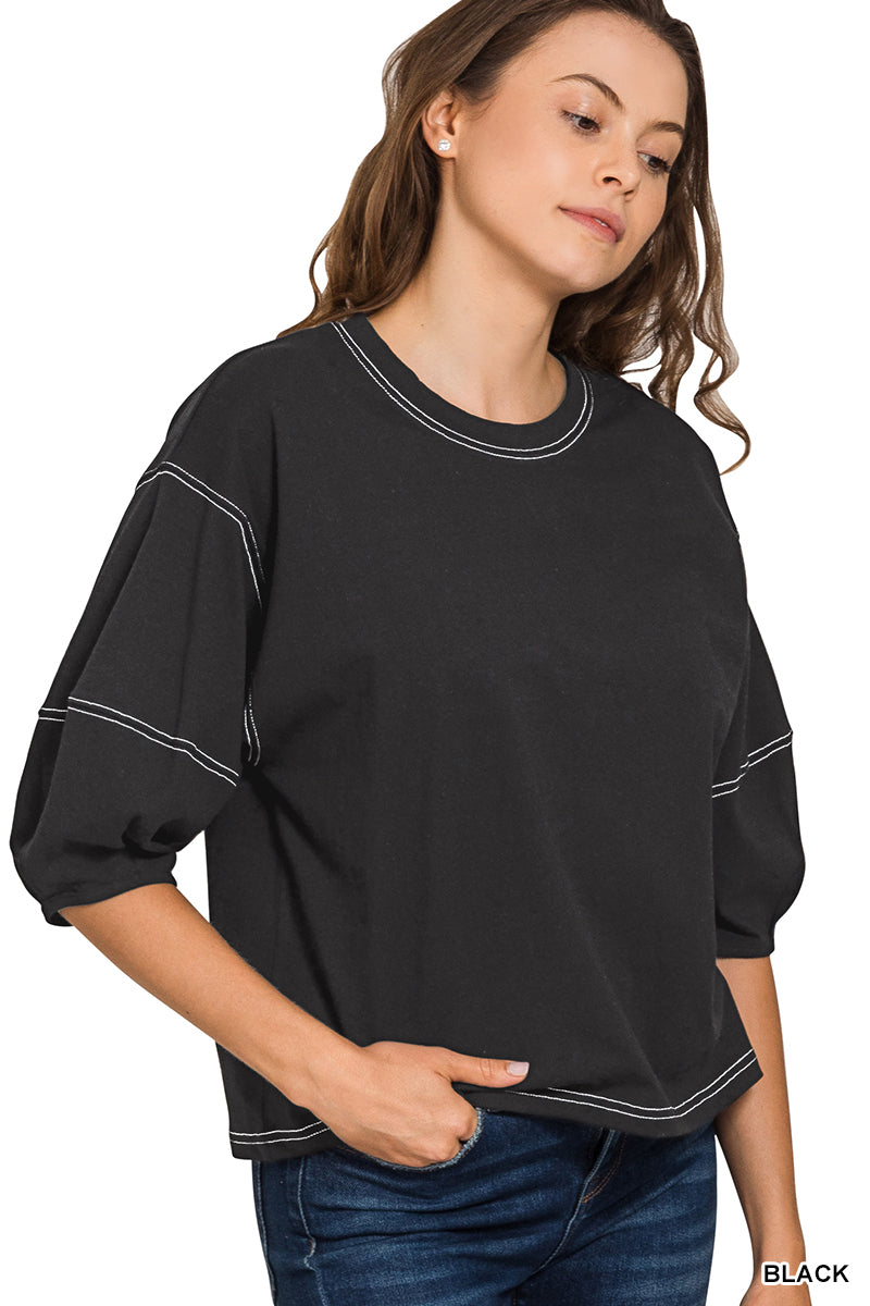 Mila Contrast Top