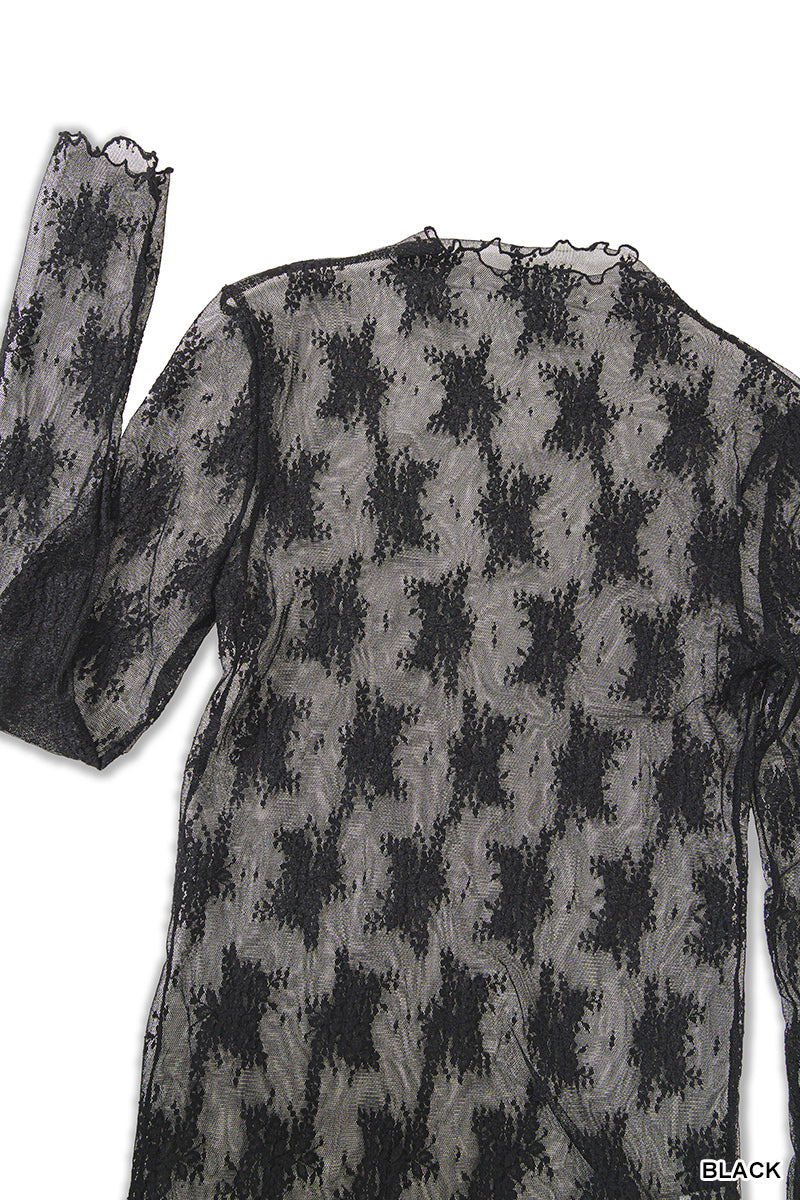 Floral Lace Mesh Top