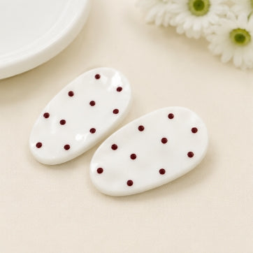 Polka Dot Hair Clips