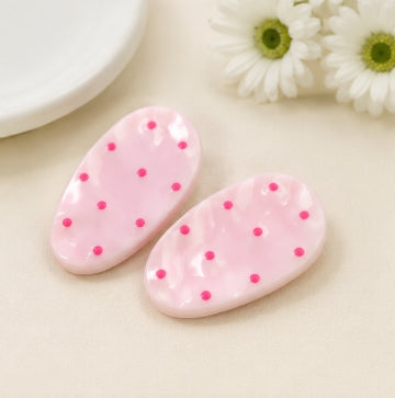 Polka Dot Hair Clips