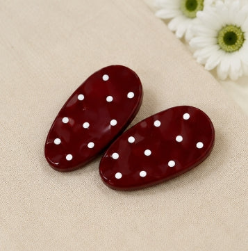 Polka Dot Hair Clips