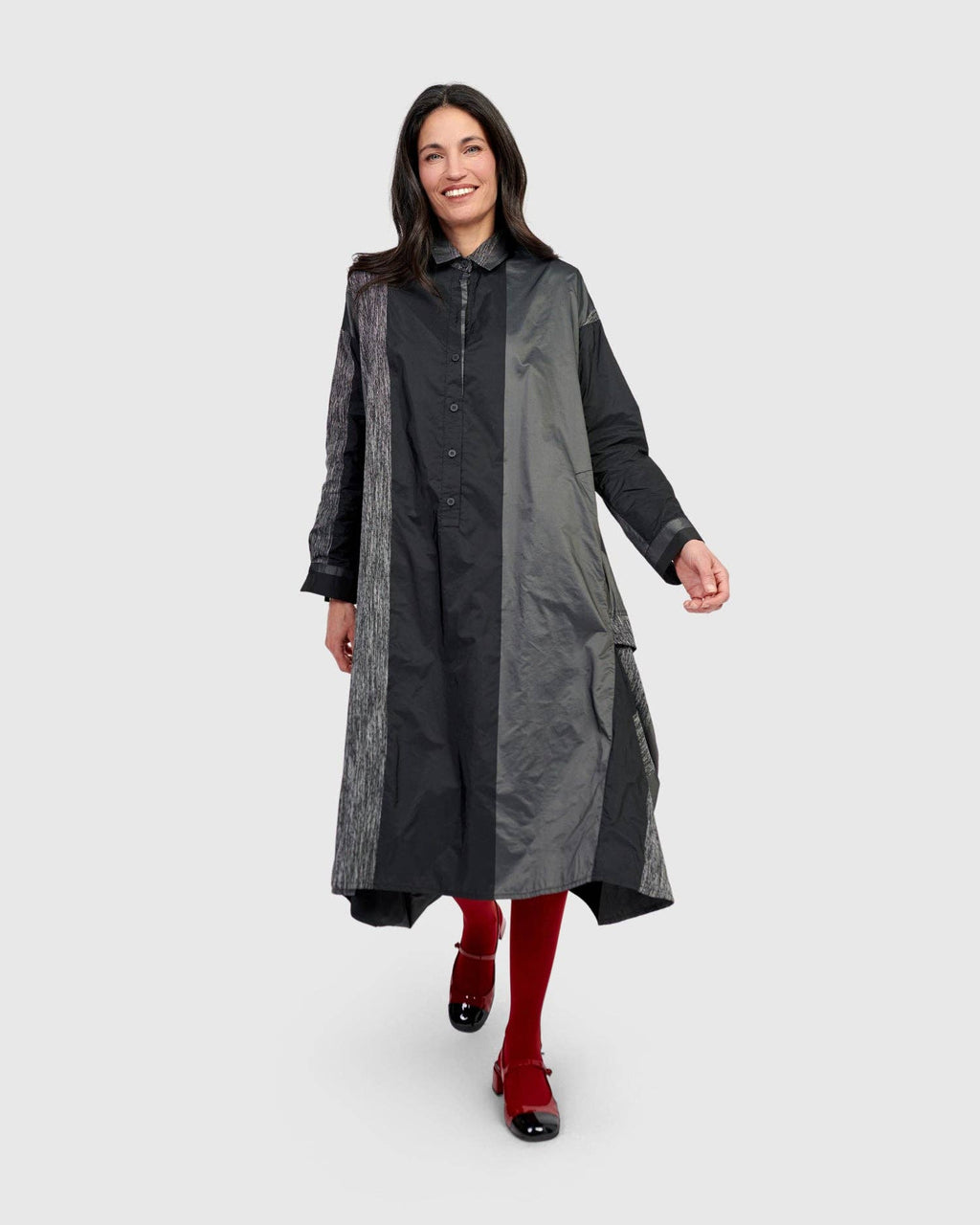 Drama Draped Shirtdress, Iron