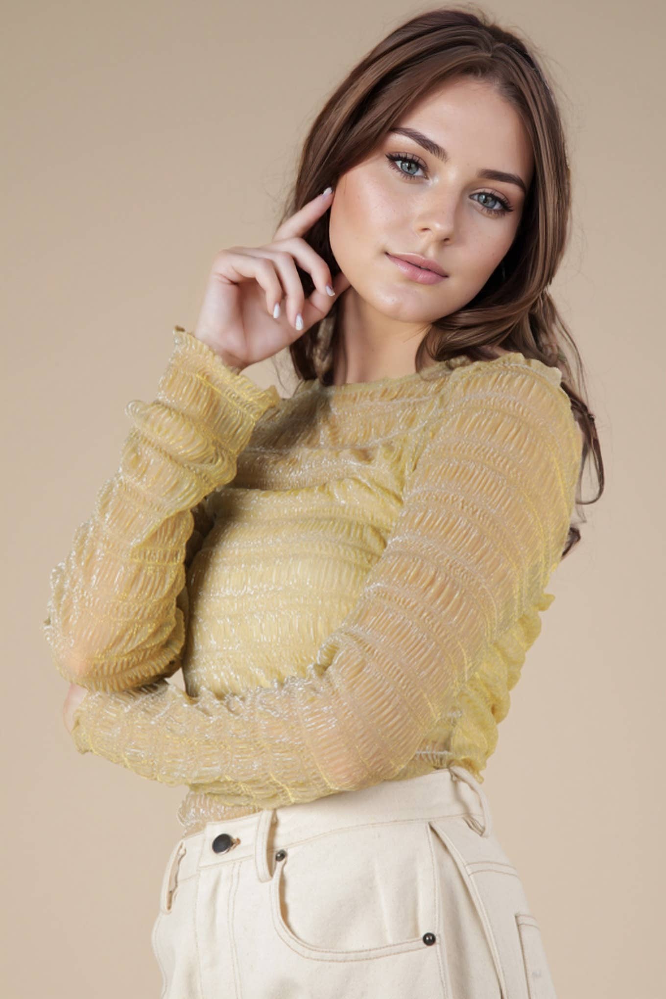 The Celeste Mesh Top