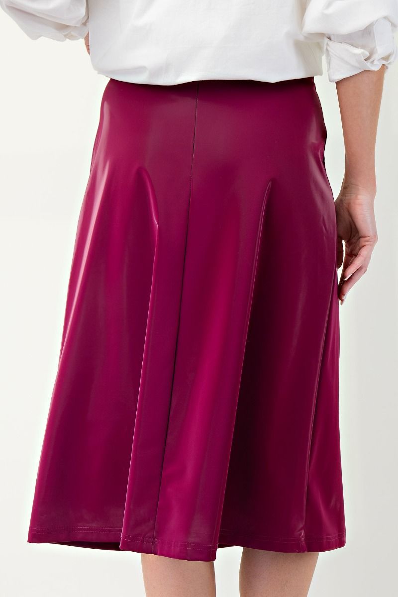 Orla Vinyl Leather Skirt