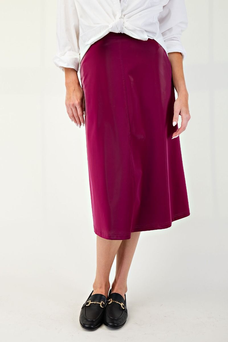 Orla Vinyl Leather Skirt
