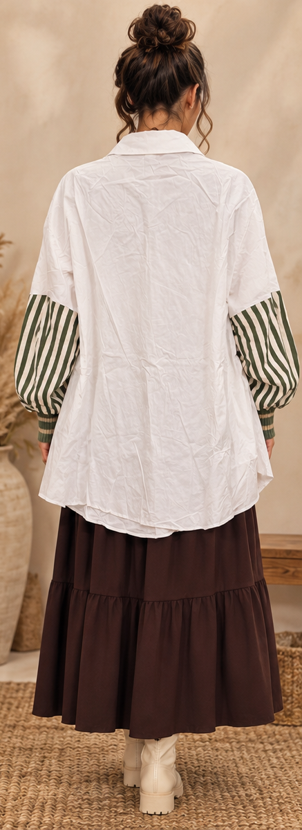 Striped Coffee Shirt